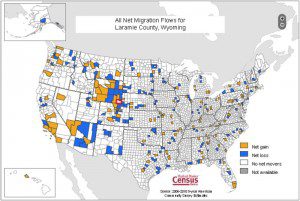 Net Migration - Laramie County, Wyoming 2006-10