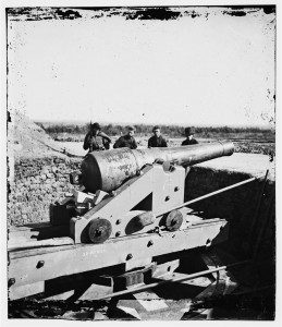 Big gun at Fort McAllister 1864