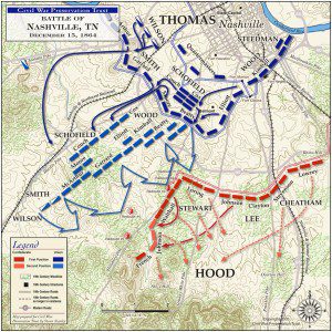 Civil War Preservation Trust - Battle of Nashville Day 1 map