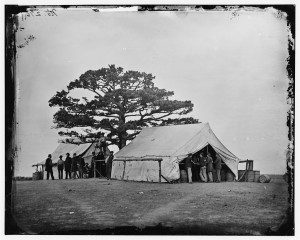 Sutler's tent at Army of the Potomac HQ, 1863