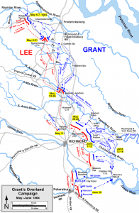 Overland Campaign map 1864