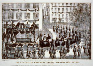 The funeral of president Lincoln, New York, April 25th 1865: passing Union Square