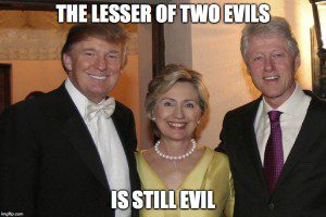 The lesser of two evils is still evil