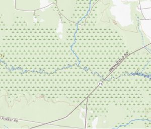 Dean's Swamp top map