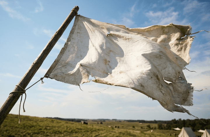 White flag of surrender