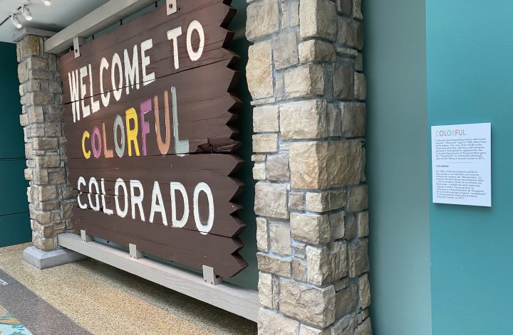 Colorful Colorado state sign