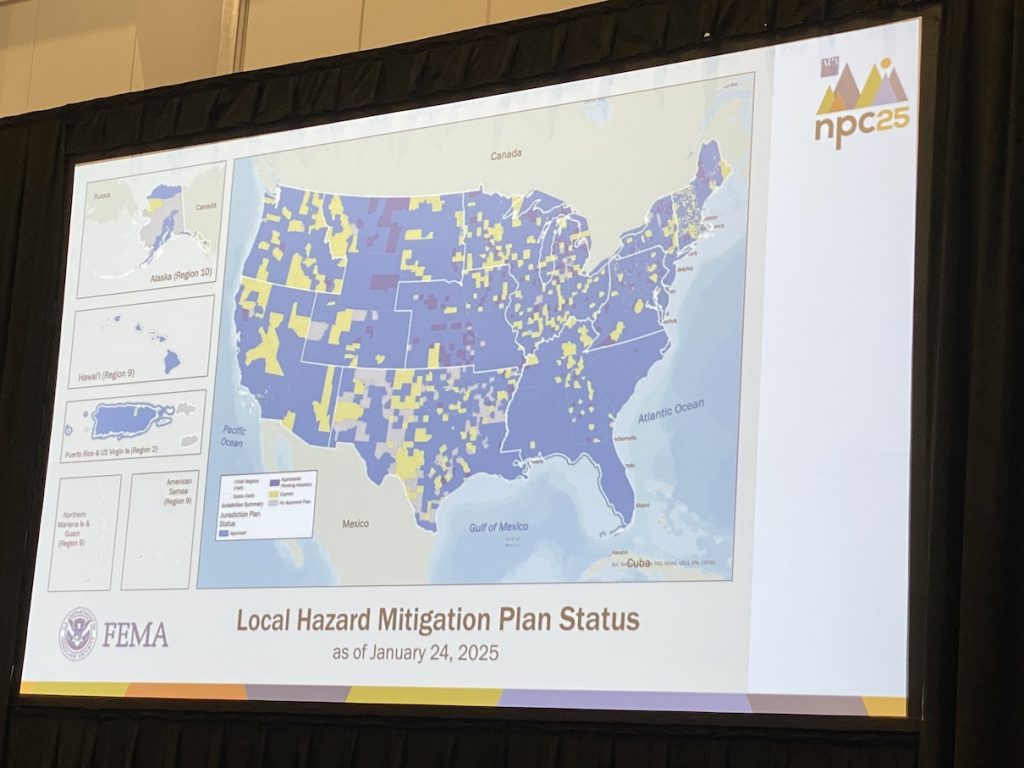 Hazard Mitigation Plan status map