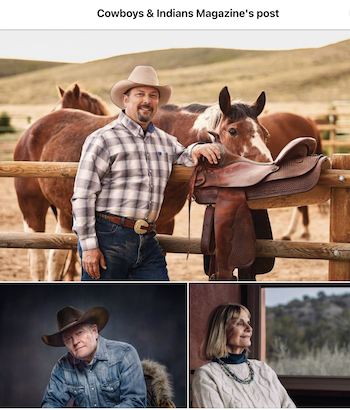 Cowboys and Indians Magazine photos of authors