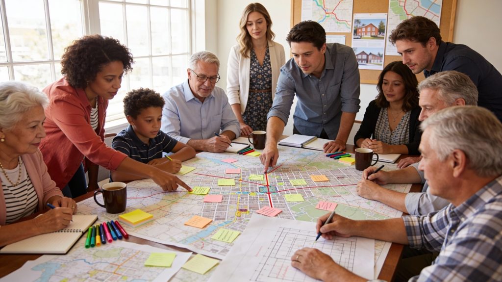 Residents in Visioning process
