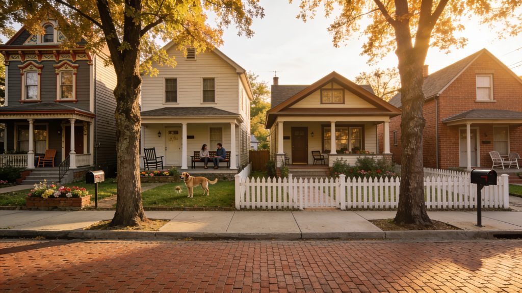 Small town neighborhood