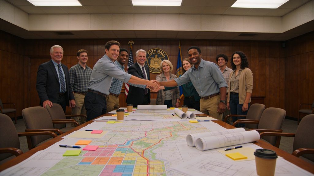 Image of a successful meeting