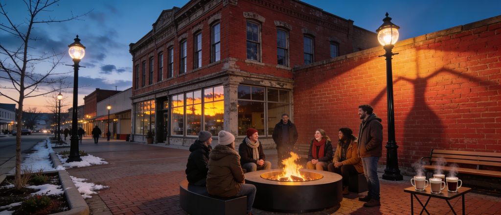 Winter Cities plaza image