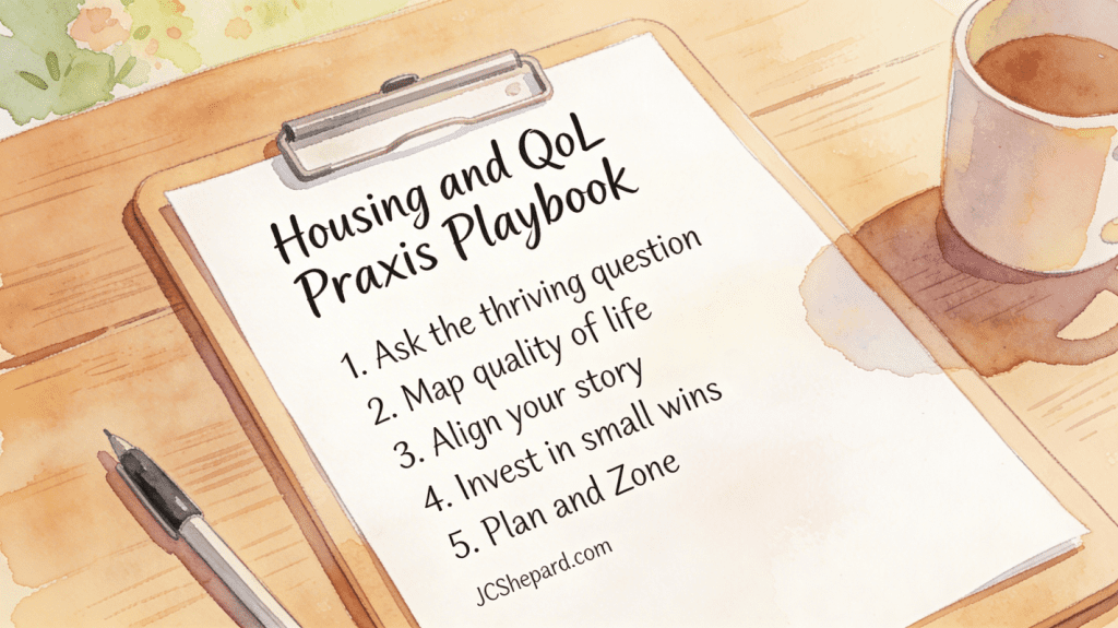 Housing and Quality of Life Praxis Playbook - JCShepard.com