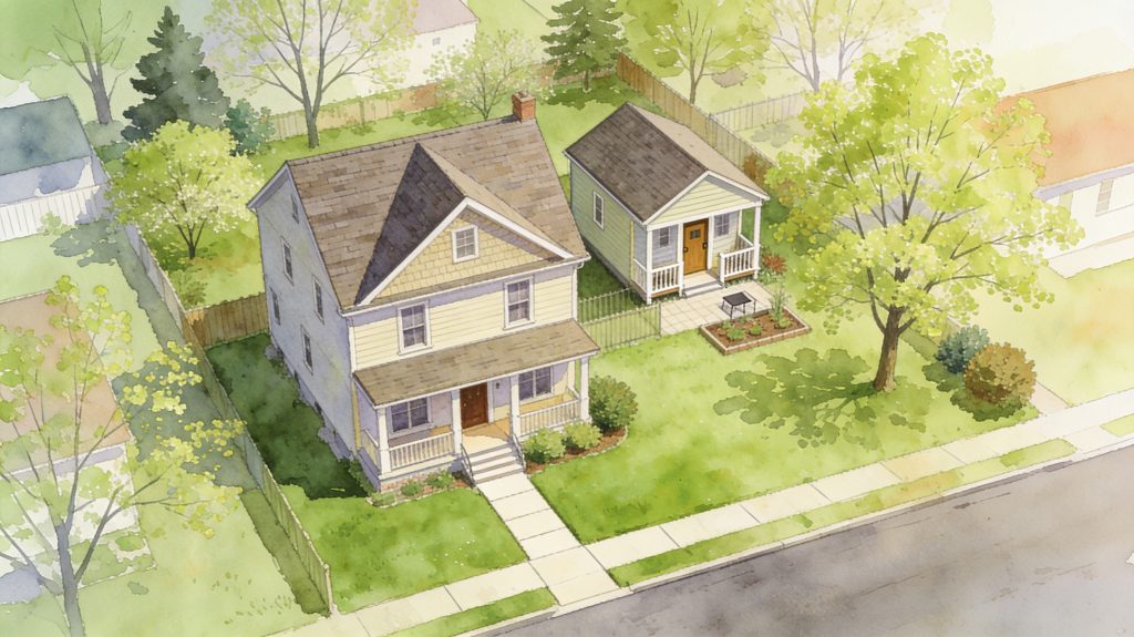 Image of house and ADU unit