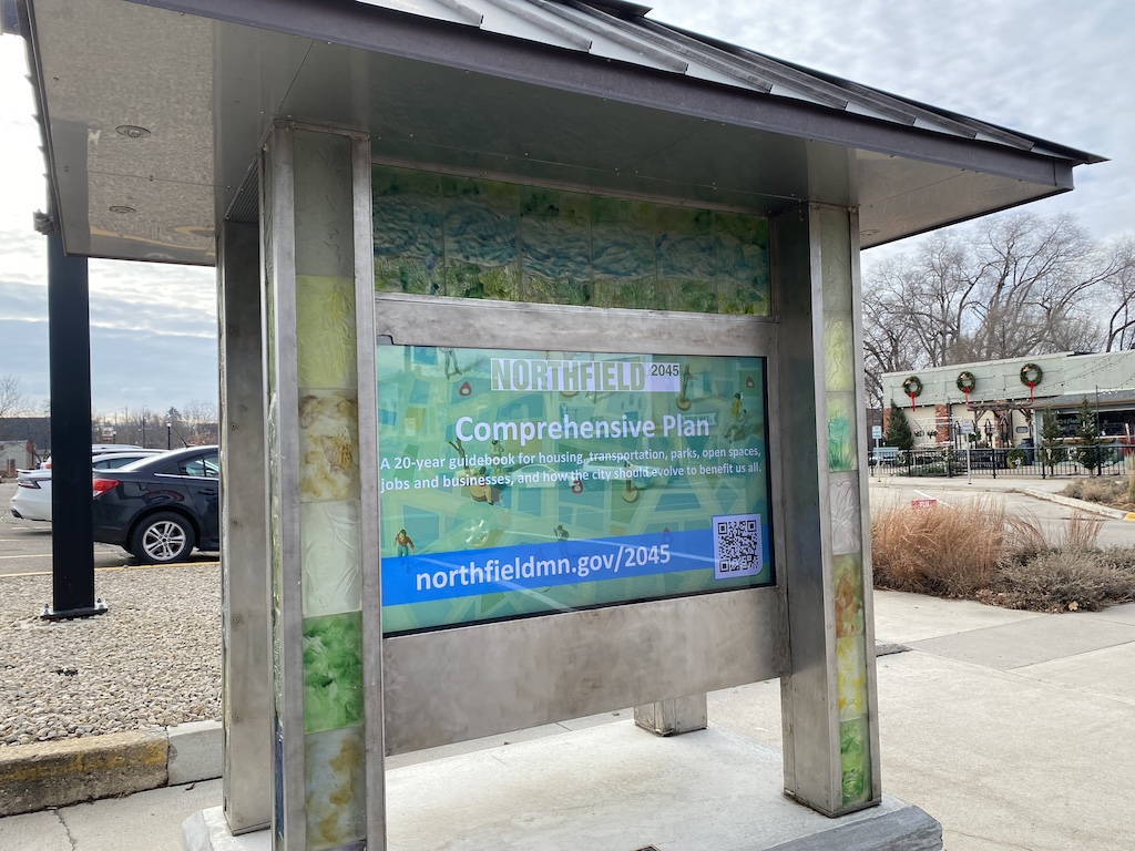 Northfield, Minnesota, public ntice sign