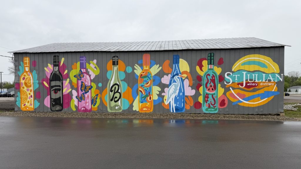 Mural at St. Julian Winery, Paw Paw, Michigan
