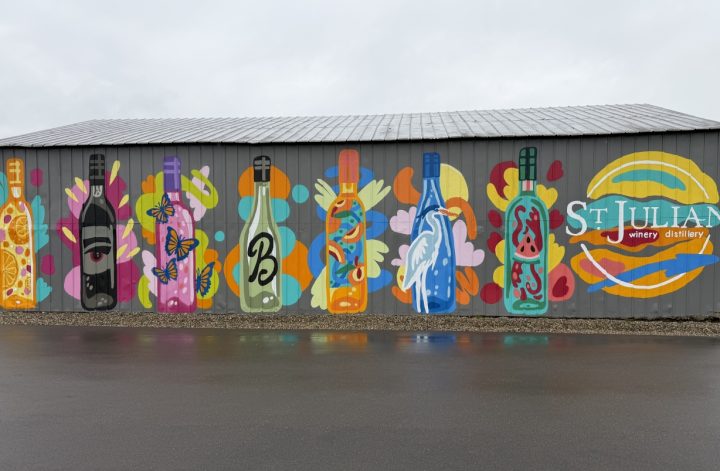 Mural at St. Julian Winery, Paw Paw, Michigan