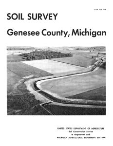 Soil Survey of Genesee County, Michigan, 1972, cover