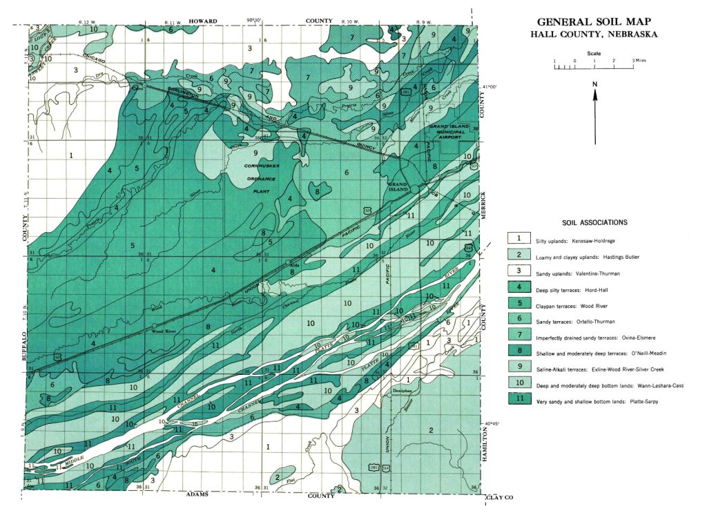 General Soil Map, Hall County, Nebraska, 1962