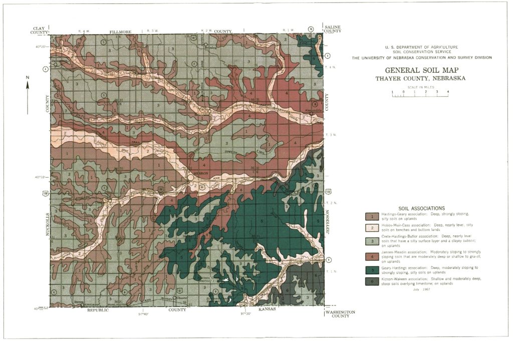 General Soil Map, Thayer County, Nebraska
