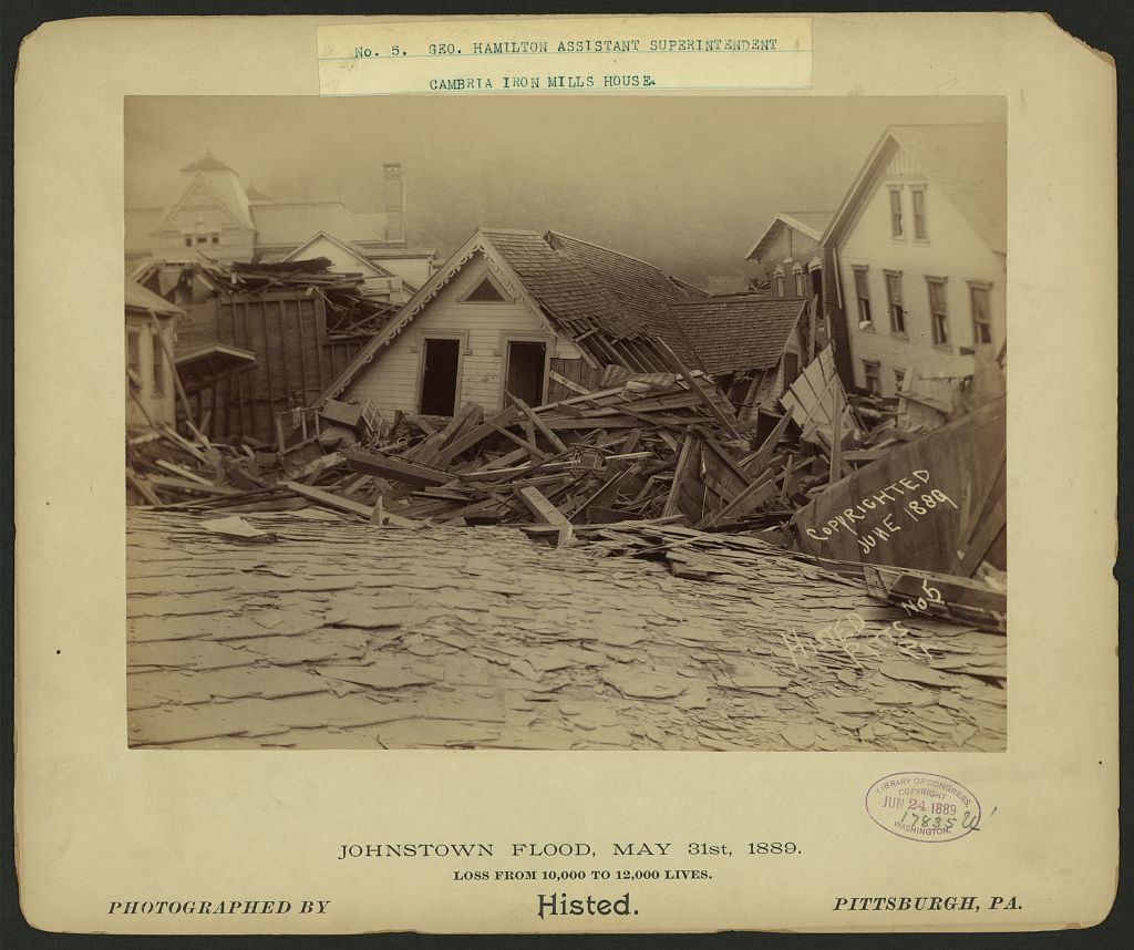 Johnstown Flood, May 31st, 1889. No. 5, Geo. Hamilton, Assistant Superintendent, Cambria Iron Mills house. Library of Congress