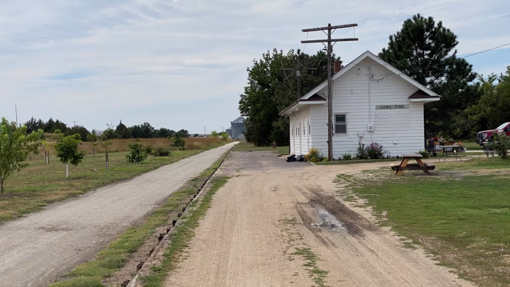 Cowboy Trail and City Hall in old CNW depot, Long Pine, Nebraska
